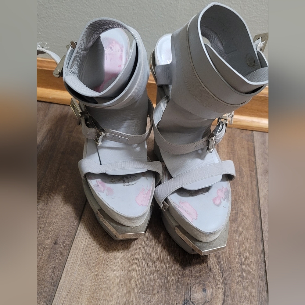 Versace stylish Gray Women's Shoes Size 39